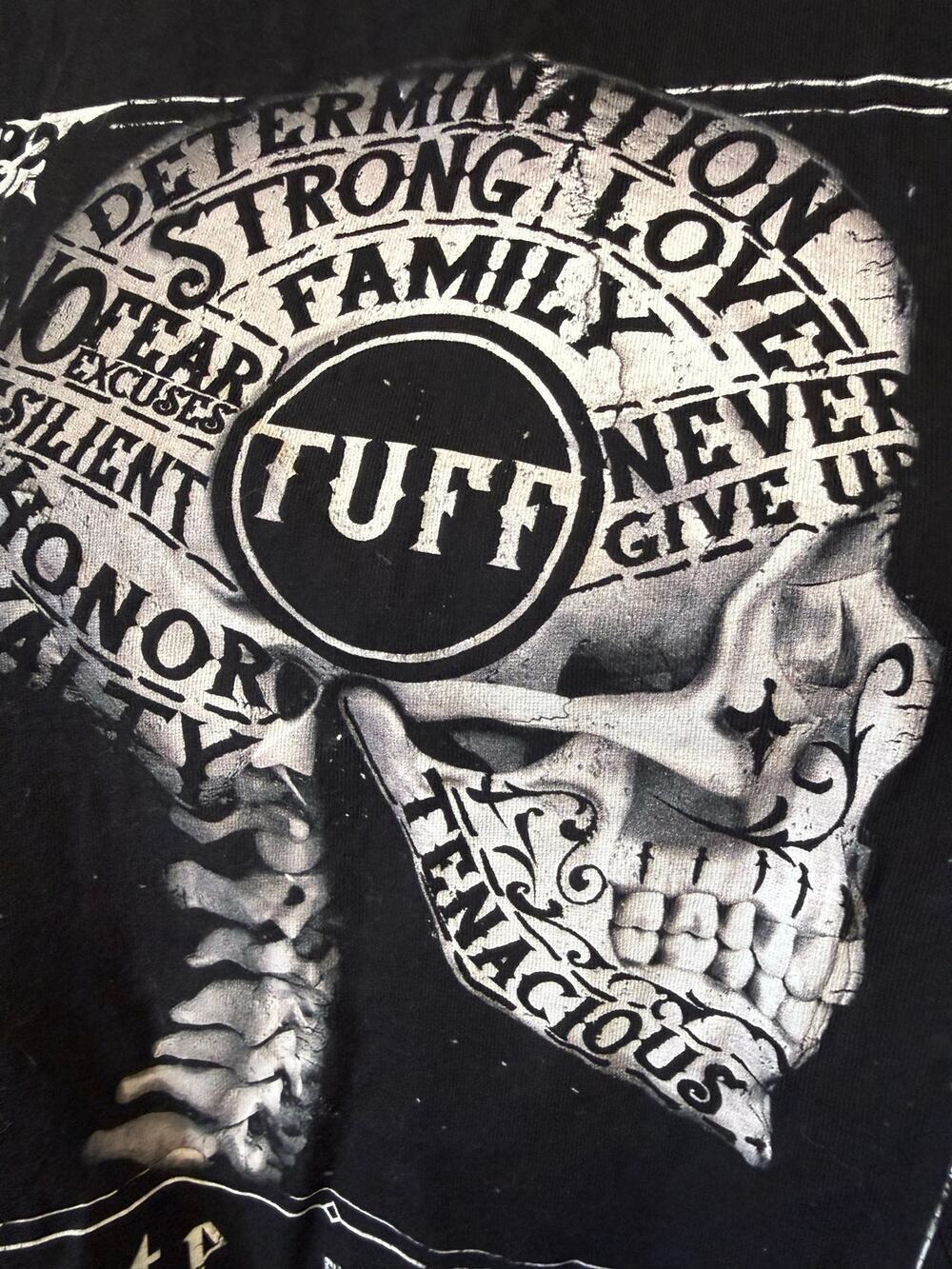 State of tuff crop t shirt workout weight lifting womens size XL